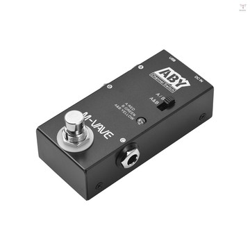 M-vave ABY Line Selector AB Switch 迷你吉他效果踏板 True Bypass 吉他貝司
