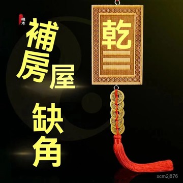 🙏🏻紫南宮過爐 開光🔥桃木補角牌房屋子缺角正東正南西南西北東南東北正北木鵰擺件掛件 IFVK