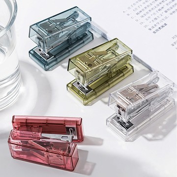 透明訂書機 釘書機 贈12號訂書針 26/6 迷你訂書機 省力訂書機 隨身訂書機 辦公室文具 事務用品 檔案整理