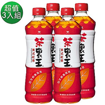 茶裏王 英式紅茶(600mlx4入)x3組(1+2組合共12入)