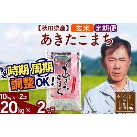 ふるさと納税 《定期便2ヶ月》＜新米＞秋田県産 あきたこまち 20kg(10kg袋) 令和5年産 お届け時期選べる 隔月お届けOK お米 みそらフ.. 秋田県北秋田市