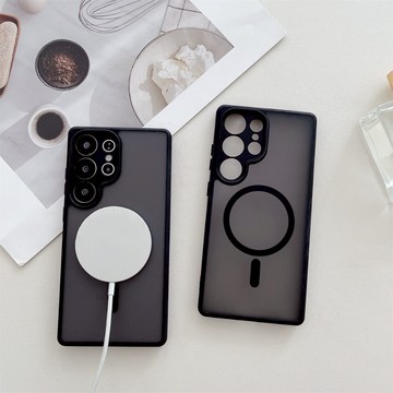 膚感磨砂 磁吸充電 全包 適用 三星 S26 S25 Ultra S24FE 防摔殼 S23 S22 plus 手機殼