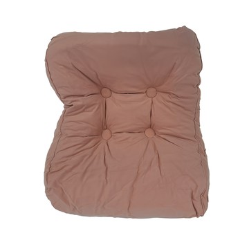 西格傢飾 現代輕奢款多用途三角床頭靠墊 (帶圓枕) 珍珠棉填充  55 x 45 x 26cm  千黛粉