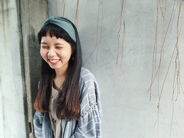 手作交叉麂皮髮帶 / 藍綠色