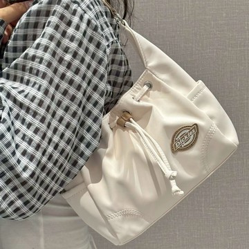 DICKIES 奶杏 手提包 抽繩 磁吸 斜背 休閒百搭 韓系感