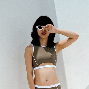 Primary tank top – 棕灰色 / 泳裝 (分開售賣) 028GREY