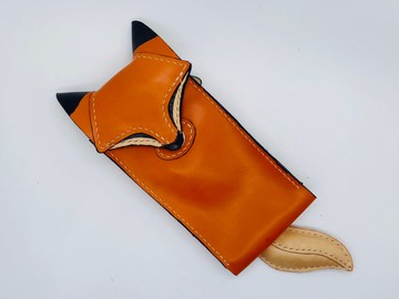 真皮手機包 MINI斜挎包 狐狸設計感 小眾风格灵感 禮物