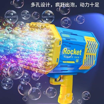 電動泡泡機兒童手持煙花加特林槍全自動網紅2025新款男女孩玩具w
