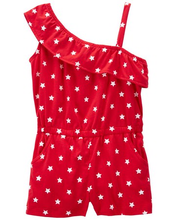 Toddler Stars Ruffle Romper