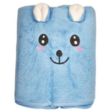 萌寵珊瑚絨大浴巾 卡通造型 超吸水  顏色隨機  1條