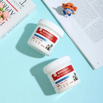 台灣現貨 寵物擦眼屎濕巾、200片貓咪眼部耳部濕紙巾、貓犬通用濕巾、眼睛清潔用品、寵物罐裝濕紙巾