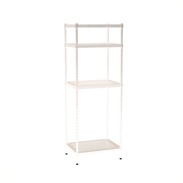[客尊屋]粗管/沖孔/45x60x165hcm 白騎士沖孔 四層架白騎士