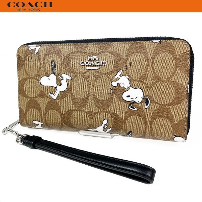 新品】COACH X PEANUTS コーチ ピーナッツ ロング ジップ アラウンド