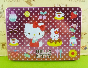 【震撼精品百貨】Hello Kitty 凱蒂貓~鐵盒-點心圖案