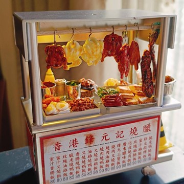 燒臘 便當 宵夜 攤車 夜市 點心 小吃 台式 袖珍 手作 迷你 食玩