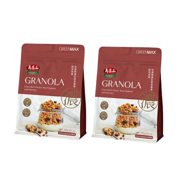 超值午茶2入組【馬玉山】輕烤穀脆-特濃蜂蜜紅藜麥莓果280g (效期114/09) 沖泡/穀脆/含鈣/含纖/奶素食/台灣製造