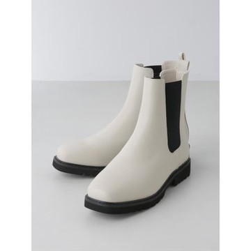 原109清69！獨+純y 超輕量 挺括有型 日系nano方頭切爾西煙筒短靴