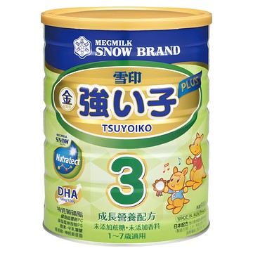 SNOW 雪印 PLUS成長營養配方 金強子3號 1~7歲  900g  1罐