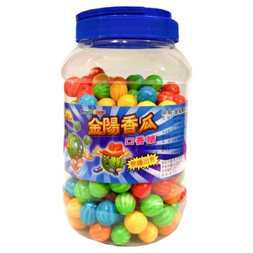 金陽 香瓜風味口香糖 240顆 768g 1罐 - 清新香甜 口感Q彈