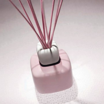 義大利RE di FIORI菲歐蕾 方形陶瓷擴香空瓶 粉色 盒損福利品