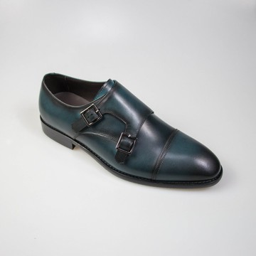 雙釦孟克男鞋/青灰/358D楦