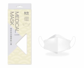 台灣康匠～友你韓版魚型成人／兒童醫療口罩