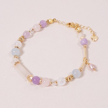 幻夢圓舞曲。單圈款│紫水晶 月光石 海藍寶 粉水晶 白水晶 珍珠