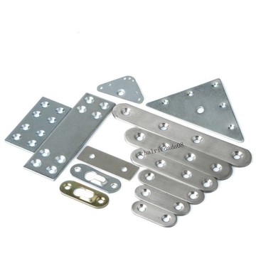 臺彎發貨 全店免運  不鏽鋼角碼直片直條鏡子相冊掛片三角鐵片傢俱連結件支架層板托