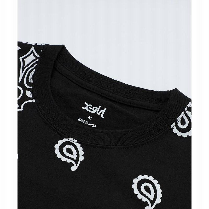 エックスガール X-GIRL BANDANA S/S TEE Tシャツ 半袖 バンダナ