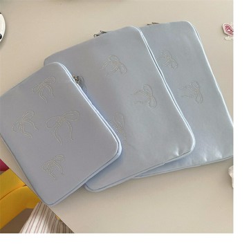 【巴黎精品】現貨+預購 手拿包帆布電腦包-ins燙鑽蝴蝶結可愛男女包包3色w1ac50