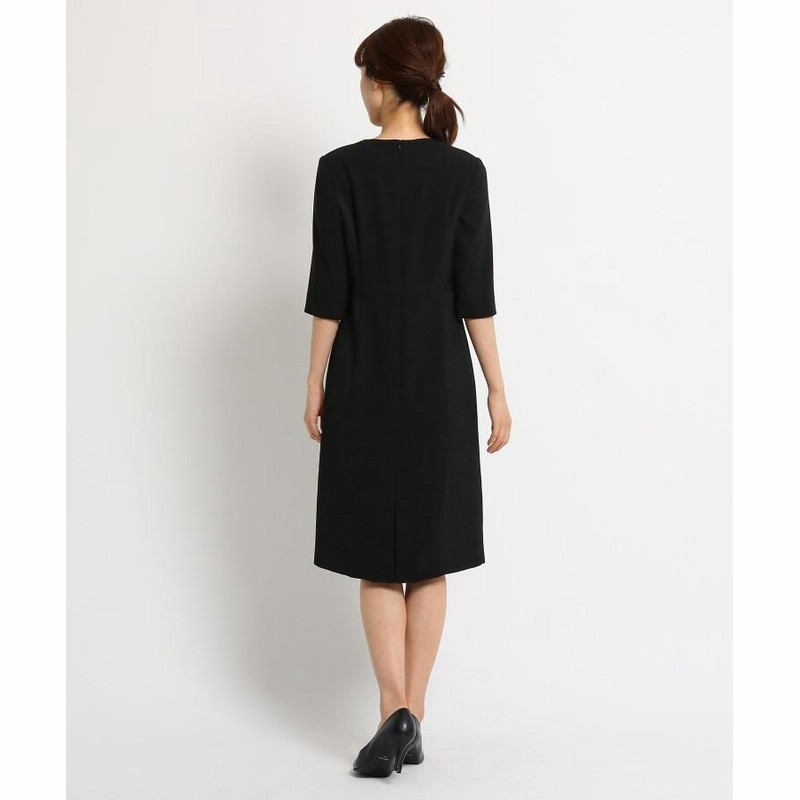 World Formal Selection ワールド フォーマル セレクション 礼服 喪服 ブラックフォーマル Indivi スクエアネック ワンピース 通販 Lineポイント最大1 0 Get Lineショッピング
