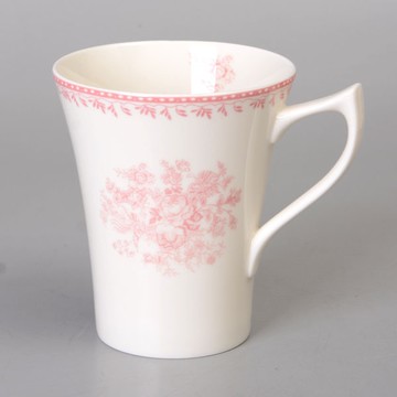 【Luzerne】陸升瓷器 Lancaster 400ml馬克杯-粉 /LC1430040