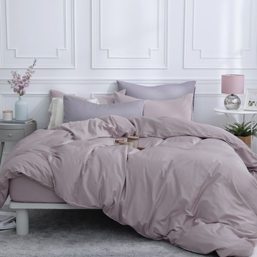 (單人/雙人/加大) / 300織長絨棉兩用被床包組 / 荷香紫 / 時光漫旅 / 網路限定 / DON