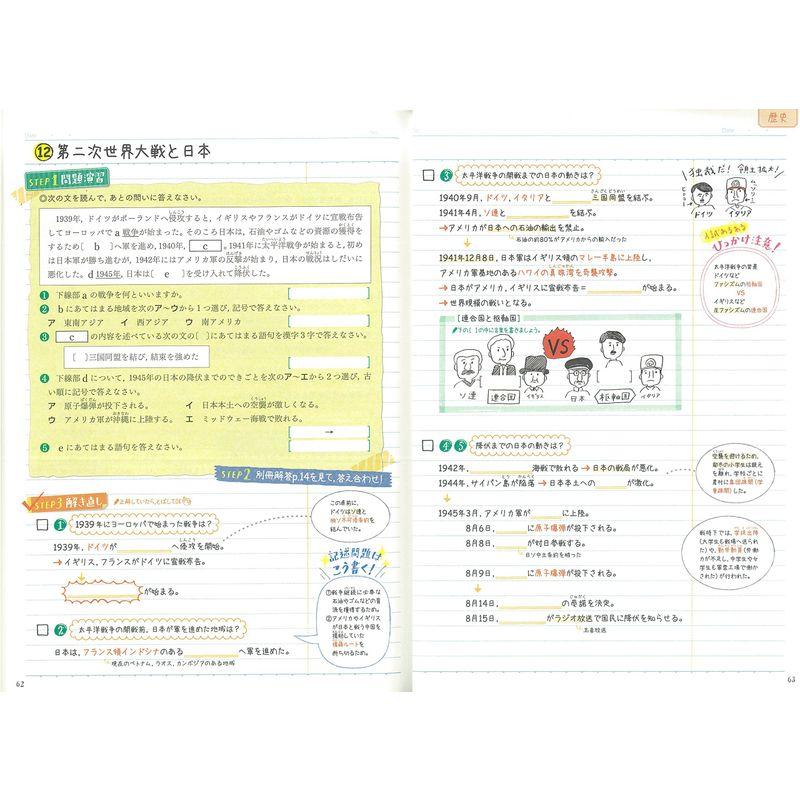 入試に向けてまとめるノート中学社会