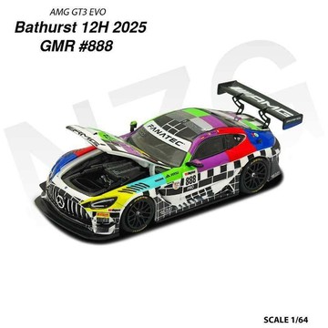 KILO 1/64 AMG GT3 EVO II  引擎蓋可開 Bathurst 12h 巴瑟斯特12小時耐力賽
