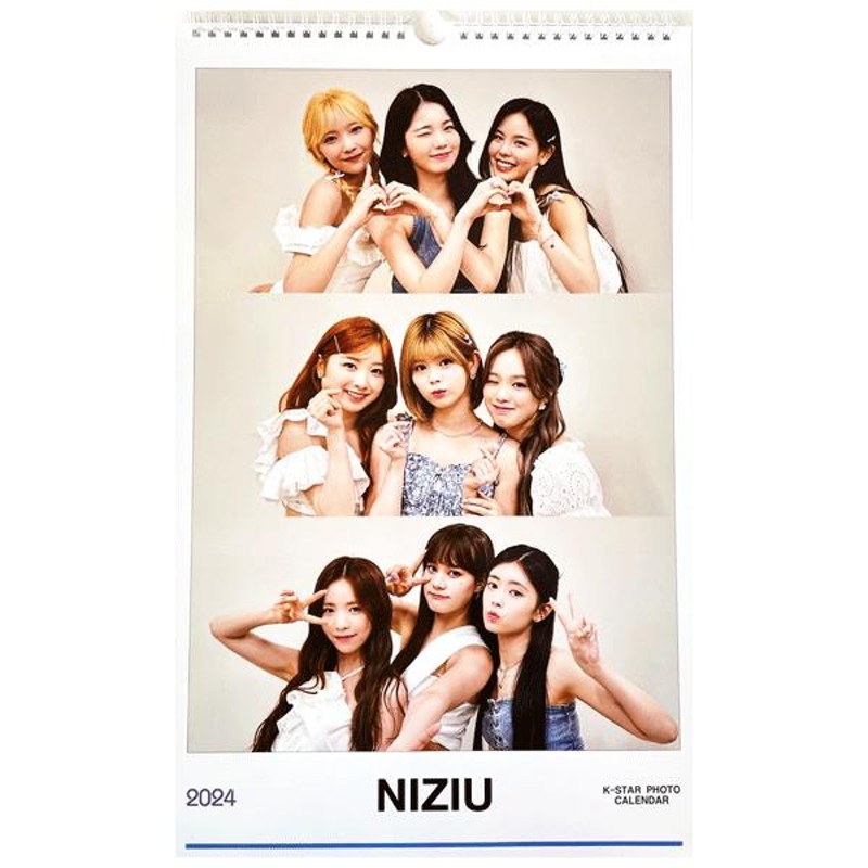 韓国　カレンダー　niziu　韓国アイドル　壁掛けカレンダー2024年度】NiziU　K-POP　二ジュ　ニジプロ　韓流　ニジュー　壁掛けカレンダー　韓ドラ　2024年度　壁掛け　LINEショッピング