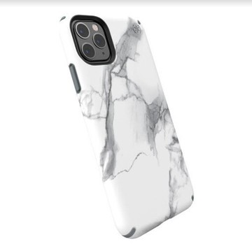 Speck Presidio Inked iPhone 11 Pro Max 白/灰色大理石圖案抗菌防摔保護殼