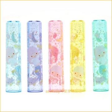 asdfkitty*雙子星5入5色鉛筆蓋/鉛筆延長器/鉛筆套/鉛筆帽-日本製