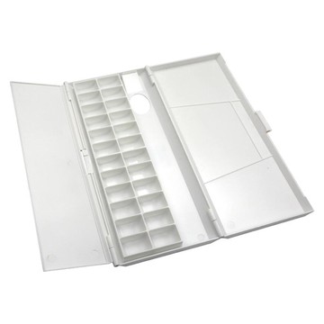 Starium 專家用塑膠水彩調色盤 白色  1個  24格