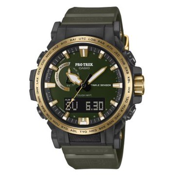 CASIO 卡西歐 PRO TREK 太陽能電力 三重感應器 戶外探險 綠 PRW-ANS-3_47.4mm