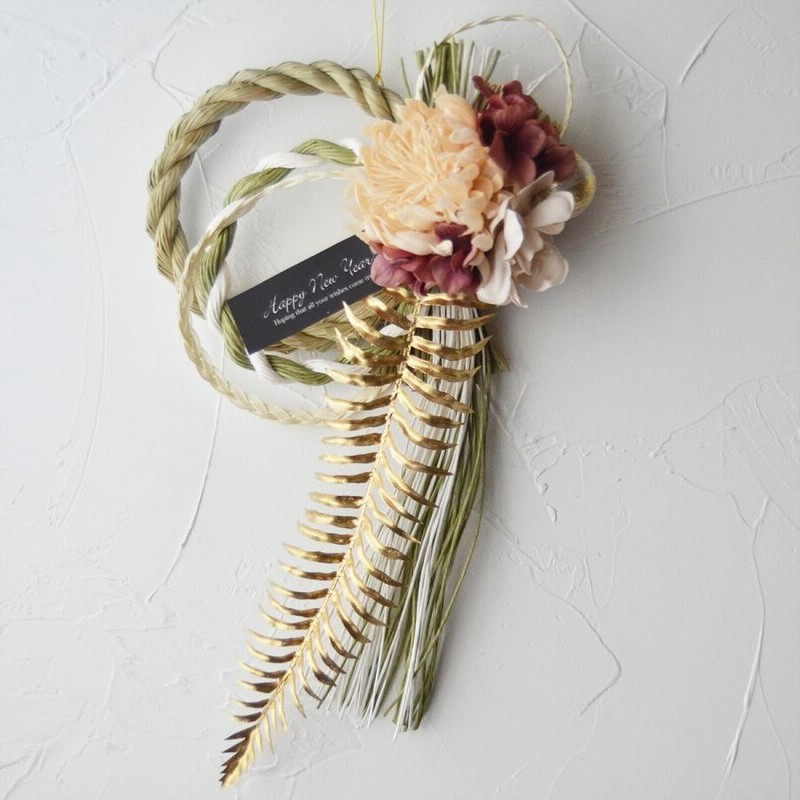 ダリアの洋風しめ縄リース 楽天市場】【送料無料】当店一番人気