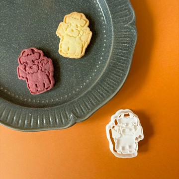 雪納瑞 惡魔 狗狗 萬聖節 【餅乾模具】
