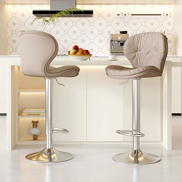 吧台椅 高腳椅 熱銷 免運 速發 附發票 吧臺椅簡約家用升降高腳凳旋轉靠背酒吧椅收銀臺高椅子商用吧臺凳