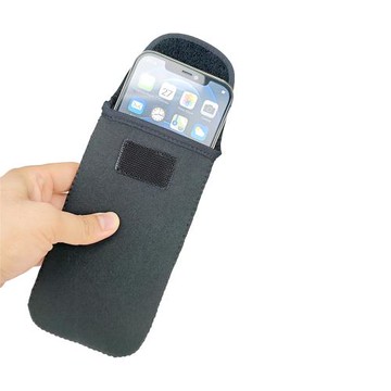 直插手機包潛水料收納布袋子保護套防塵防摔防凍內膽包魔術貼蓋頭