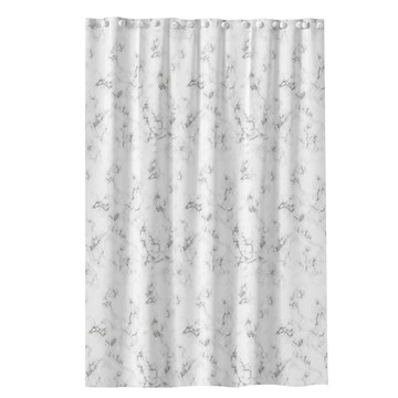 WE CHAMP PEVA防水防霉浴簾 附掛環 WTB-521  180 x 180cm  大理石  1個