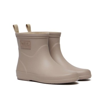 韓國 ROCKFISH EBBY RAIN BOOTS SHORT 女款 簡約素面短筒雨靴 摩卡色MOCHA