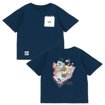 CHUMS 中大童 Kids Chumleys Market Pocket T-Shirt短袖上衣 深藍_CH211367N001