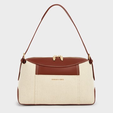 Roan 拉鍊帆布手提包