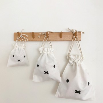 【MIFFY】米飛經典大臉束口袋-三種尺寸