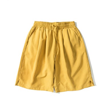 短褲純色休閒褲-繫帶寬鬆簡約百搭男褲子3色73xl4【獨家進口】【米蘭精品】